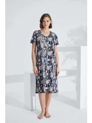 Etoile Bambu Kısa Kol Yazlık Kadın Elbise 72243