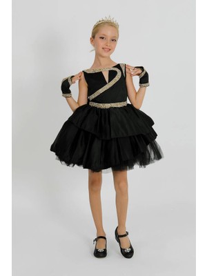 Star Pearl Kids Kız Çocuk Kuğu Elbise