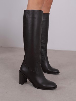 Ece'nin Butiği Zandra Kahve Hakiki Deri Kadın Çizme