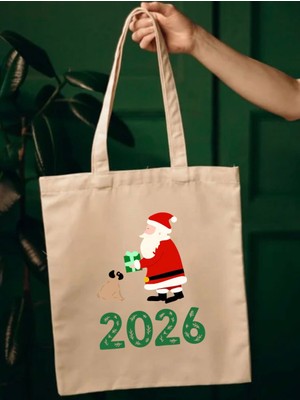 2026 Yılbaşı Hediyelik Bez Çanta