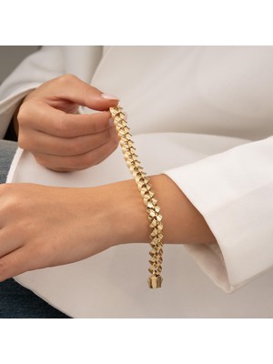 Hakan Mücevherat Spor Gurmet 14 Ayar Altın Bileklik