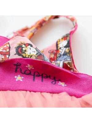 Aysskids Happy Kız Bebek Elbise