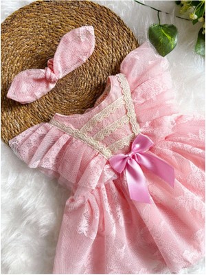 Aysskids Liya Bandanalı Kız Bebek Romper