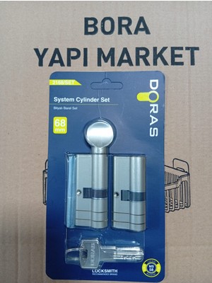 Doras Barel Kilit Set Tuzaklı Kilit 68 mm