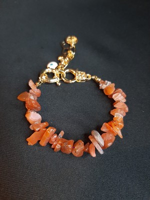 Mryart Şans Figürlü Akik Kırık Doğaltaş Bileklik