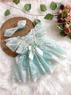 Aysskids Liya Bandanalı Kız Bebek Romper