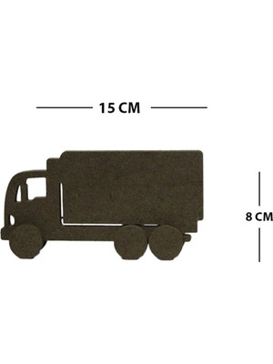 Empressco Ahşap Tekerlekli Oyuncak Seti, Tren, Minibüs ve Kamyon Biblo, Eğlenceli ve Şık Tasarım