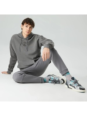 Lacoste House Of Superstep x Erkek Gri Hoodie