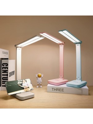 Storemax Ev Ofis Için Beyaz Masa Lambası, 3 Aydınlatma Modlu Taşınabilir Küçük Masa Lambası, Çocuklar Için Pille Çalışan Şarj Edilebilir Masa Lambası, Okuma, Çalışma, Yurt, Beyaz