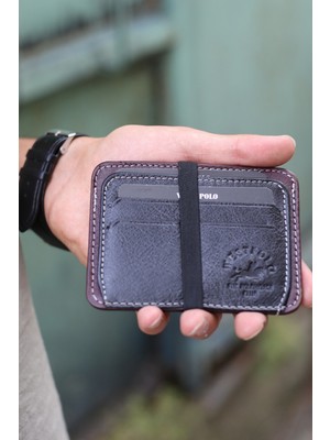 Westpolo 107 Erkek Hakiki Deri Kartlık