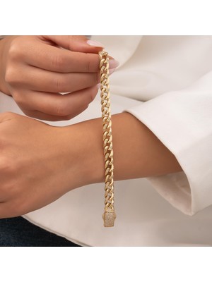 Hakan Mücevherat Taşlı Özel Kesim Gurmet 14 Ayar Altın Bileklik