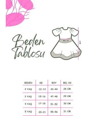 Aysskids Silvia Papatya Kız Çocuk Elbise