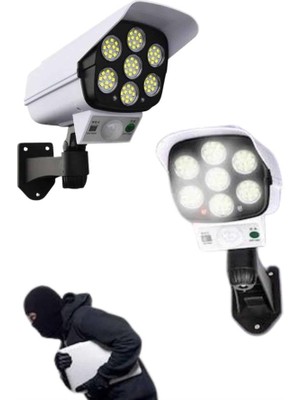 Sbusshop Solar Bahçe Aydınlatması Hareket Sensörlü Uzaktan Kumandalı Kamera Görünüml - SB001M-47VYW