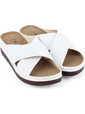 M Miel Kadın Ortopedik Taban Rahat Çapraz Bant Ev Terliği Terlik