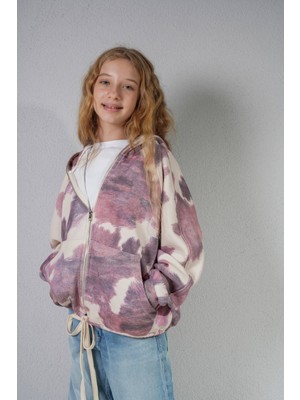 Haykids Kız Çocuk Kapşonlu Hırka