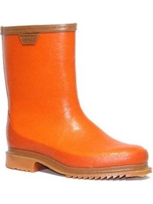 Derby Krep Çizme Turuncu Kısa No:45