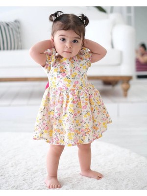 Aysskids Petty Çiçekli Bebek Elbisesi