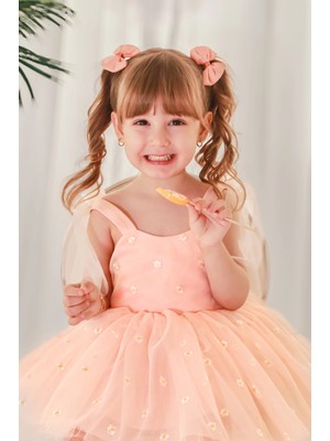 Aysskids Silvia Papatya Kız Çocuk Elbise