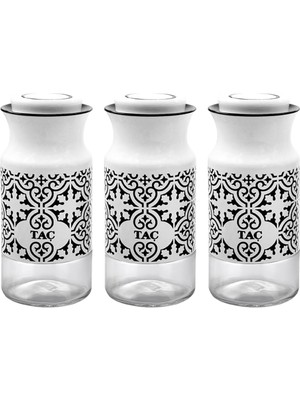 Storemax 3 Prç Orta Beyaz/siyah