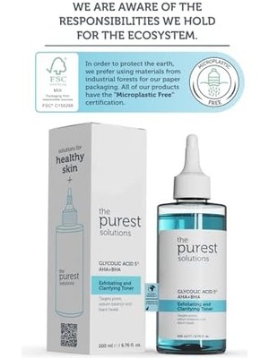 Storemax The Purest Solutions, Canlandırıcı ve Gözenek Sıkılaştırıcı Tüm Ciltler Için Glikolik Asit Tonik 200 ml