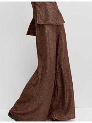 Marks & Spencer Parıltılı Geniş Paça Pantolon