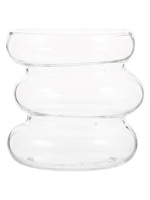 Storemax Asimetrik Dalgalı Cam 2’li Set 530 ml Geniş Hacimli Borosilikat Kahve ve Sunum Bardağı, Estetik Tasarım, Pinterest Stili Dekoratif