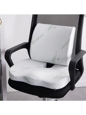 Storemax Bambu Kılıflı Oturma ve Sırt Yastığı Seti