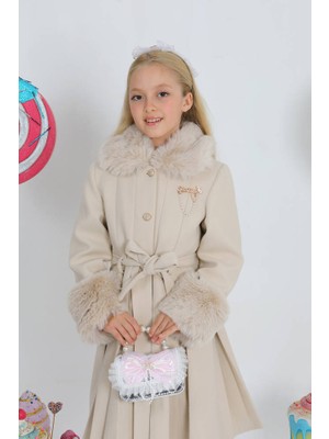Star Pearl Kids Kız Çocuk Kürk Palto