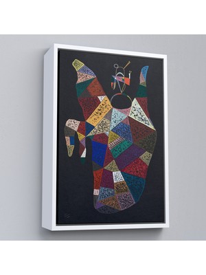 Oxyteez Ahşap Çerçeveli Wassily Kandinsky - Idam Edilen Ohne Titel TABLO-7497