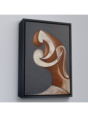 Oxyteez Ahşap Çerçeveli Pablo Picasso - Soyut Baş TABLOSU-7382