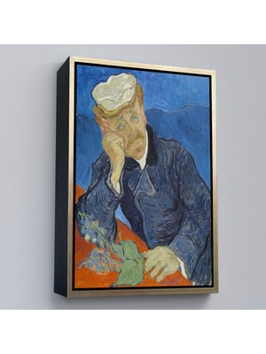 Oxyteez Ahşap Çerçeveli Vincent Van Gogh - Doktor Paul Gachet TABLO-7467