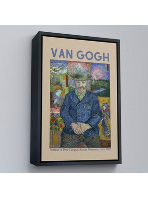Oxyteez Ahşap Çerçeveli Vincent Van Gogh - Bildnis'in Babası Tanguy TABLO-8050
