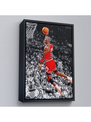 Oxyteez Ahşap Çerçeveli Michael Jordan TABLO-7856
