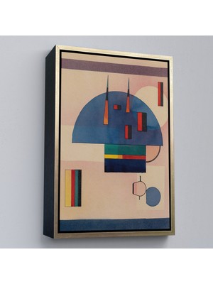 Oxyteez Ahşap Çerçeveli Vasiliy Kandinsky - Sakin TABLOSU-7486