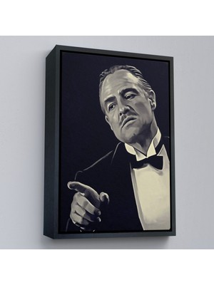 Oxyteez Ahşap Çerçeveli Godfather Mafya Film TABLO-7716
