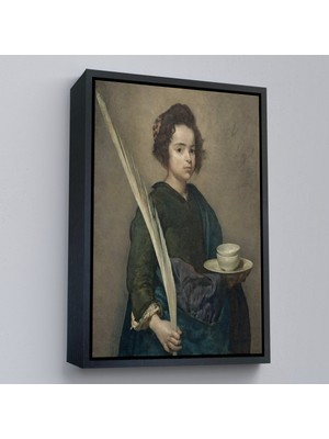 Oxyteez Ahşap Çerçeveli Diego Velazquez - Aziz Rufina TABLO-7390