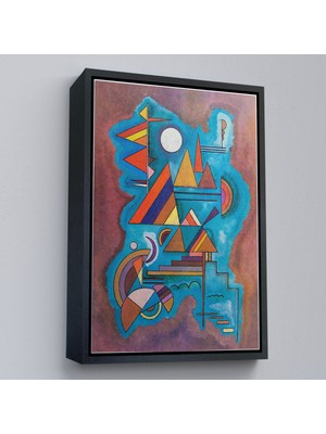 Oxyteez Ahşap Çerçeveli Wassily Kandinsky - Ayakta Duran Tablo - STANDING-7498