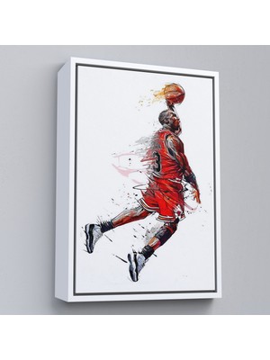 Oxyteez Ahşap Çerçeveli Michael Jordan TABLO-7787