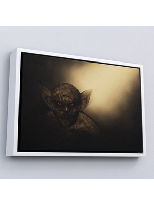 Oxyteez Ahşap Çerçeveli Halloween Ibis Demon TABLOSU-7242