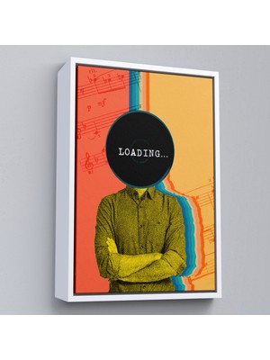 Oxyteez Ahşap Çerçeveli Pop Art Loading TABLOSU-7876