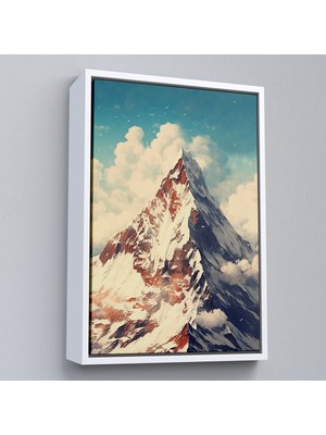 Oxyteez Ahşap Çerçeveli Everest Dağı TABLO-7604