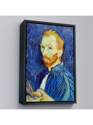 Oxyteez Ahşap Çerçeveli Vincent Van Gogh - Otoportre TABLO-7456