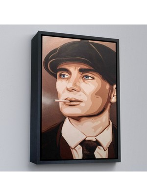Oxyteez Ahşap Çerçeveli Ekart Peaky Blinders Thomas Shelby TABLO-7775