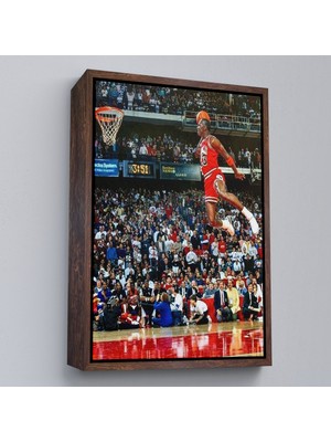 Oxyteez Ahşap Çerçeveli Michael Jordan TABLO-7818