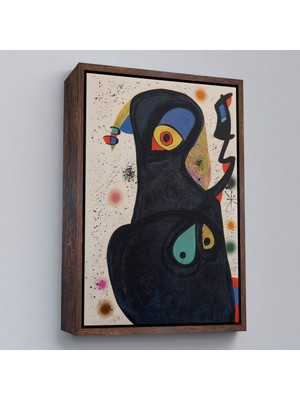 Oxyteez Ahşap Çerçeveli Citon Joan Miro - Vladimir TABLO-7484