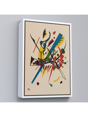 Oxyteez Ahşap Çerçeveli Wassily Kandinsky - Küçük Dünyalar Tablosu - Small WORLDS-7495