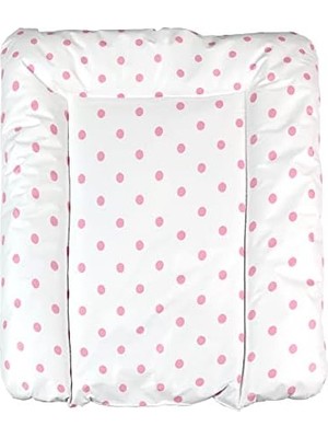 Storemax Baby'ness Elyaf Dolgulu Pvc Alt Değiştirme Minderi, Sıvı Geçirmez, Leke Tutmaz, Puantiyeli, Pembe, 50X70CM