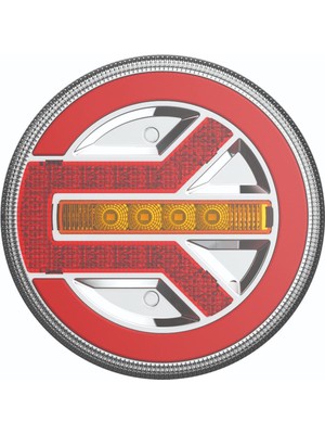 LED Yuvarlak 3 Fonksiyonlu Stop-Sinyal-Park Lambası 10-30V E9 Belgeli Sağ -Wolfram 40101