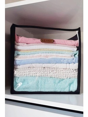 Storemax Içi Düzenleyici Kutu Siyah Büyük Boy Organizer Şeffaf Ön Yüzlü 32X32X32