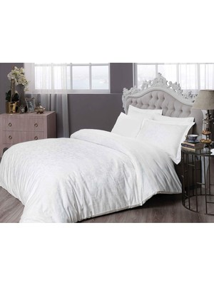 Storemax 60155400 Brinley Çift Kişilik Nevresim Takımı, Beyaz